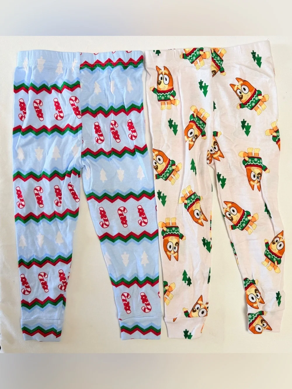 Bluey Bingo Christmas Pajamas 3T 4 Piece Cotton Set NWT